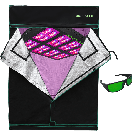 UFO-320 Led Grow Light and Grow Tent 5x5x7ft (150x150x210cm) only stock in Canada,Europe