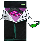 UFO-80 Led Grow Light and Grow tent 3x3x6ft (90x90x180cm) only stock in Canada,Europe
