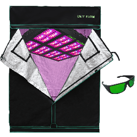 UFO-320 Led Grow Light and Grow Tent 5x5x7ft (150x150x210cm) only stock in Canada,Europe